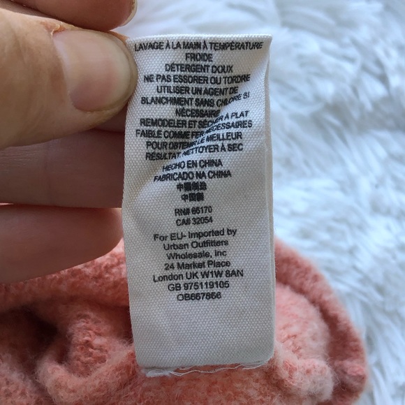 FREE PEOPLE • Elderflower Sweater Wool/Alpaca in Peach Size Large - Picture 9 of 15